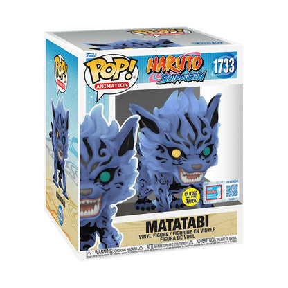 Super Matatabi Funko Pop! Animation Naruto Shippuden - NYCC 2024 Exclusive - Approx. 5.85" Collectible Glows In The Dark Limited Edition Super Vinyl Figure #1733 with Window Display Box