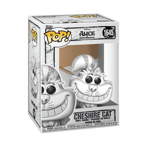 Cheshire Cat #1645 Funko Pop! Disney Sketched Alice in Wonderland - Approx. 3" Collectible Vinyl Figure Bundled with Display Box Protector Case - Estimated Arrival: Oct. 2025 (PRE-SALE)