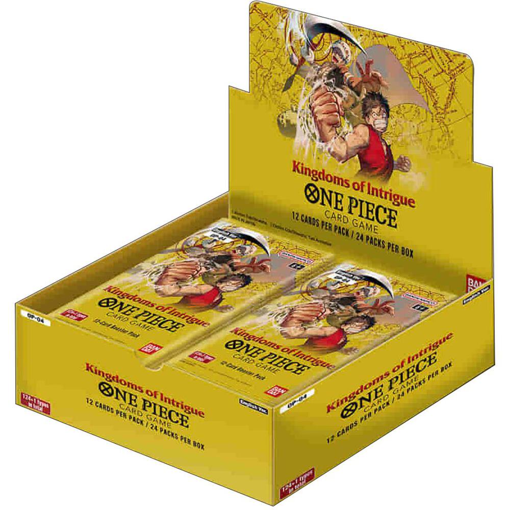 Bandai One Piece TCG OP-04 Kingdoms of Intrigue Booster Box for Collectors and Players