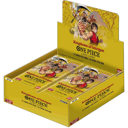 Bandai One Piece TCG OP-04 Kingdoms of Intrigue Booster Box for Collectors and Players