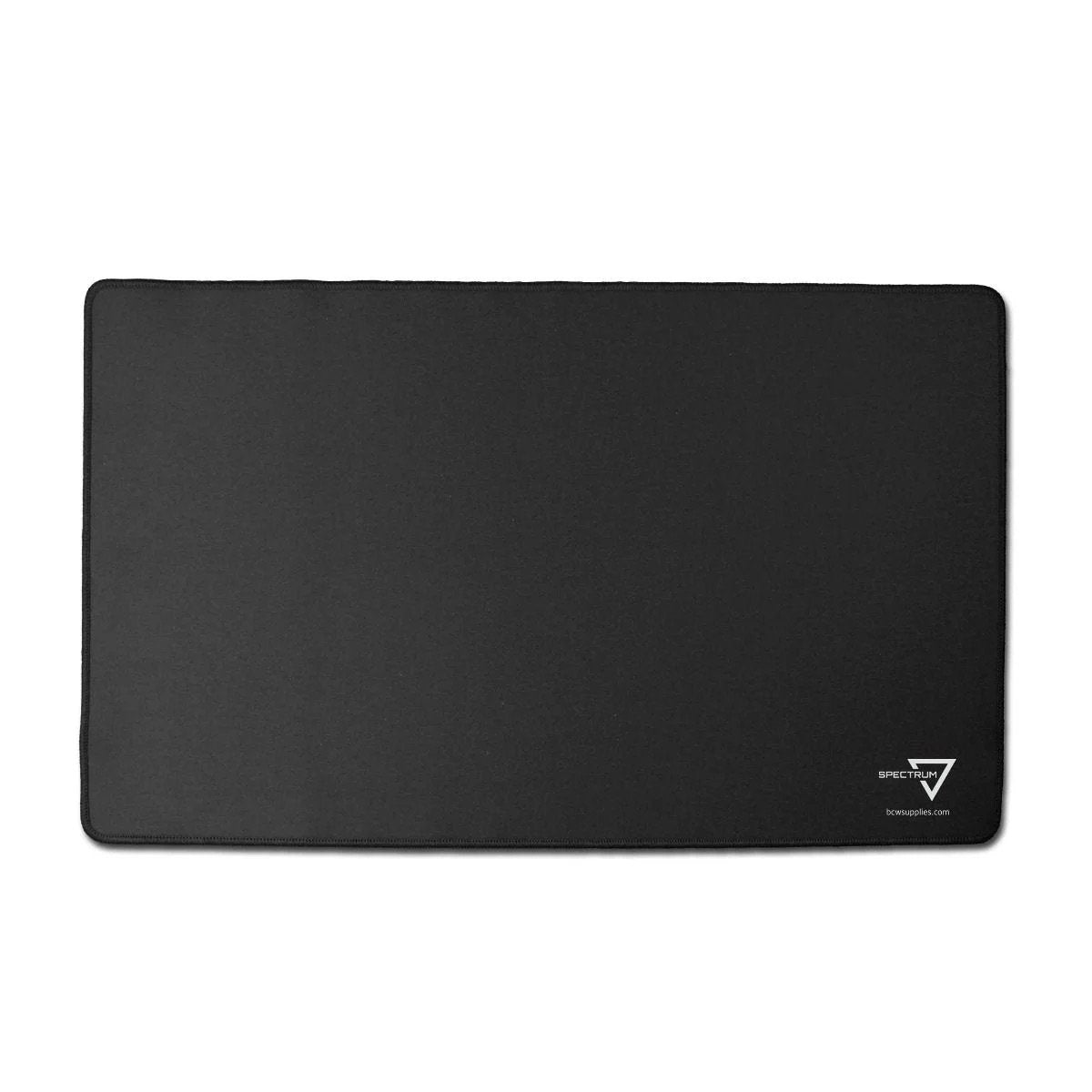 BCW Spectrum Playmat with Stitched Edging Black trading card game play surface