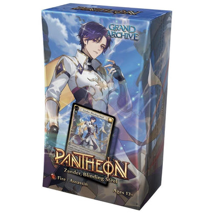 Grand Archive TCG Zander Pantheon Deck – Radiant Origins Pantheon Pre-Constructed 60-Card Deck with Boon Cards, Material Deck & Chance at Foil Champion Card