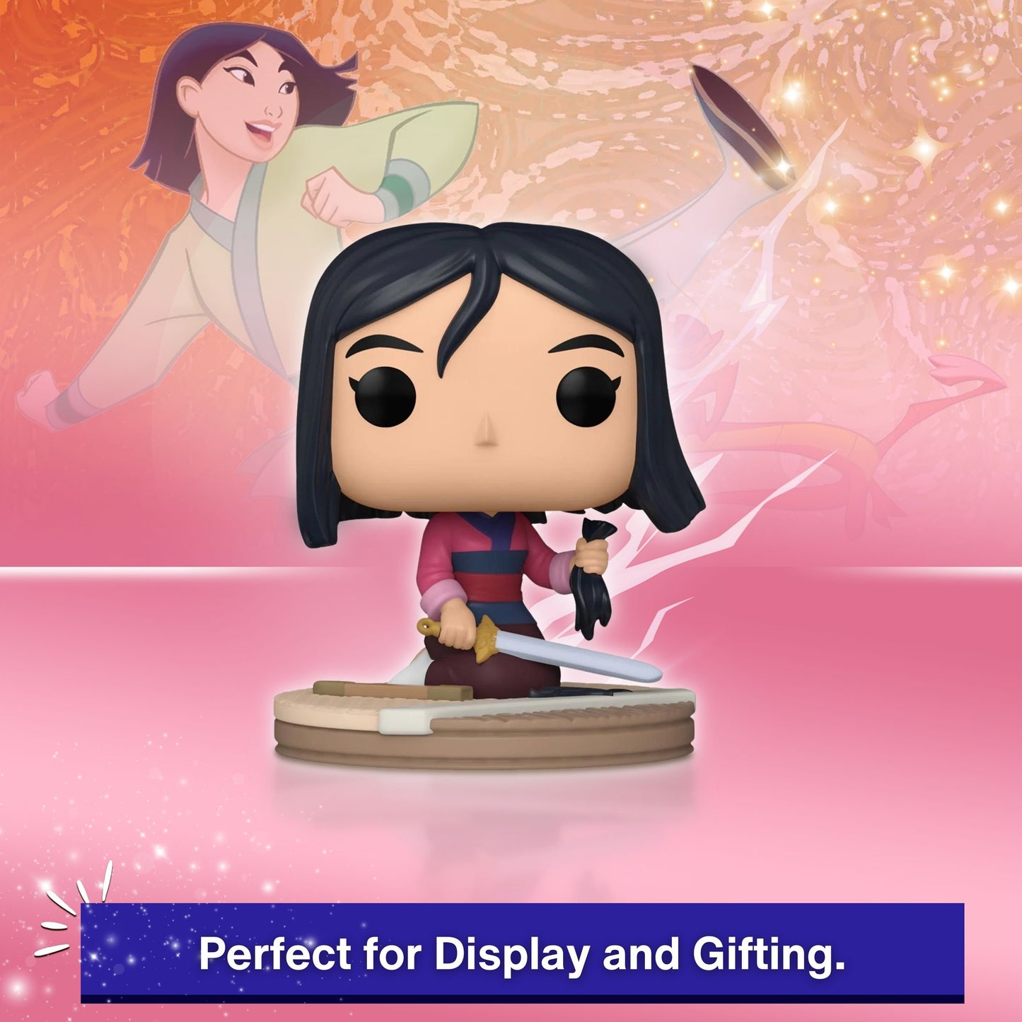 Mulan Funko Pop! Disney Ultimate Princess - Approx. 3 1/2" Collectible Vinyl Figure #1020 with Display Box Protector Case