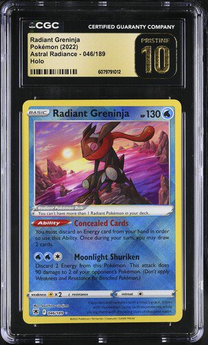 Pokemon Radiant Greninja CGC Pristine 10