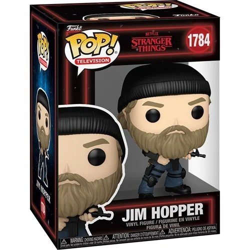 Jim Hopper #1784 Funko Pop! Television Stranger Things Season 5 - Approx. 3 3/4" Collectible Vinyl Figure Bundled with Display Box Protector Case - Estimated Arrival: Oct. 2025 (PRE-SALE)
