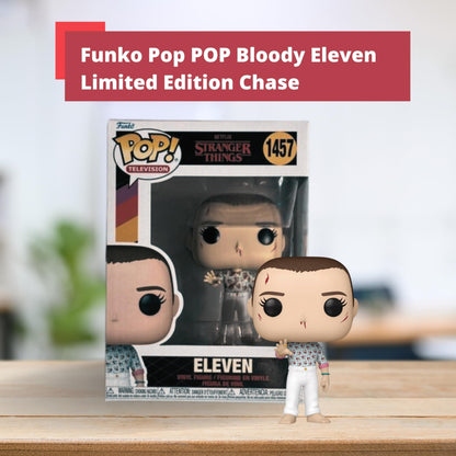 Bloody Eleven Funko Pop! Television Stranger Things - Chase Limited Edition Vinyl Figure #1457 with Display Box Protector Case