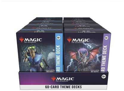Magic: The Gathering Secrets of Strixhaven Theme Deck Display – 8 Prebuilt 60-Card Decks (4 of Each Type) with Tokens, Deck Boxes & Strategy Inserts (PRE-ORDER APRIL)