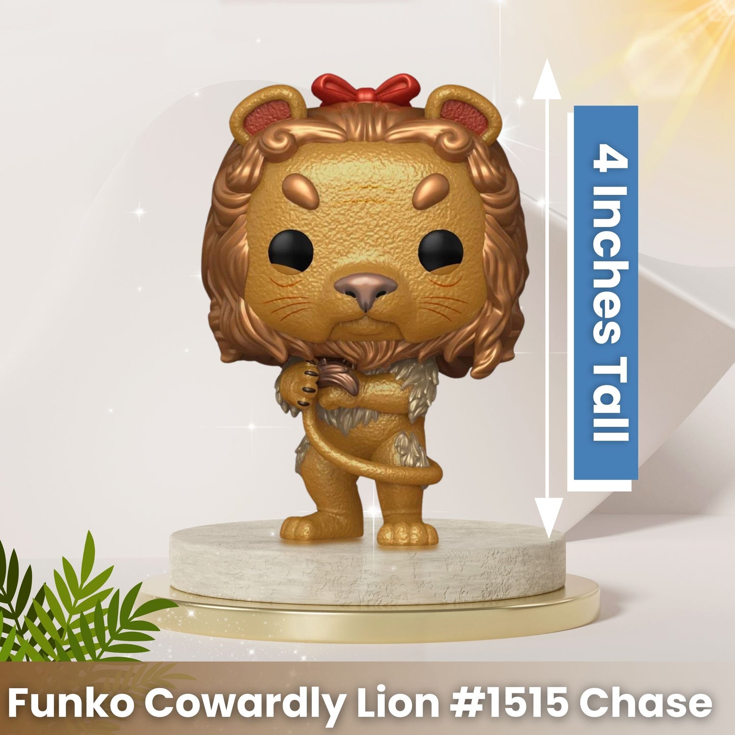 Cowardly Lion  Funko Pop! Movies: The Wizard of Oz 85th Anniversary - Collectible Chase Vinyl Figure #1515 with Window Display Box