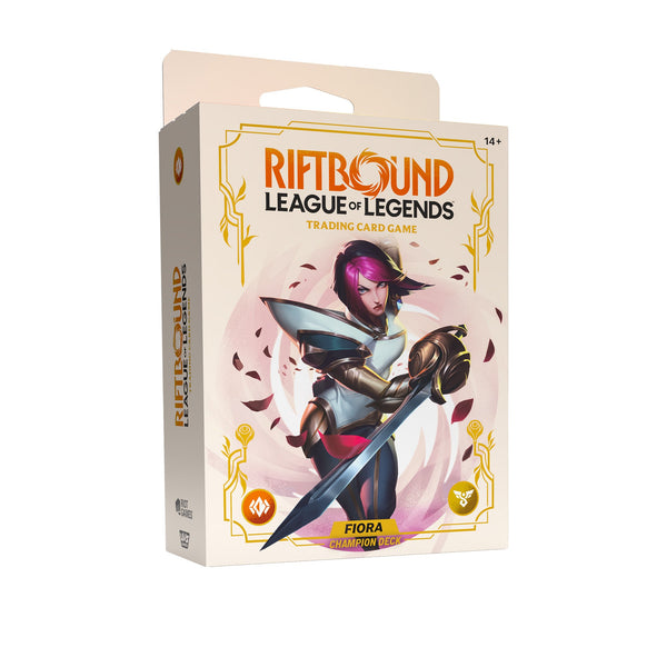 Riftbound League of Legends TCG Fiora SpiritForged Champion Deck – 56-Card Preconstructed Deck + 1 Booster, 4 Decks per Display (PRE-SALE FEBRUARY)