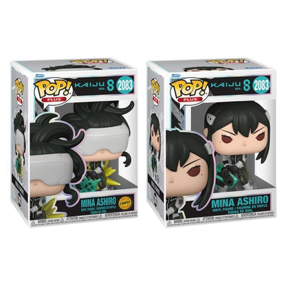 Mina Ashiro #2083 Funko Pop! Plus Kaiju No. 8 - Set of 2 (Chase and Common) Collectible Vinyl Figures