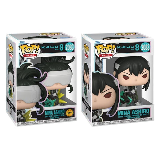 Mina Ashiro #2083 Funko Pop! Plus Kaiju No. 8 - Set of 2 (Chase and Common) Collectible Vinyl Figures