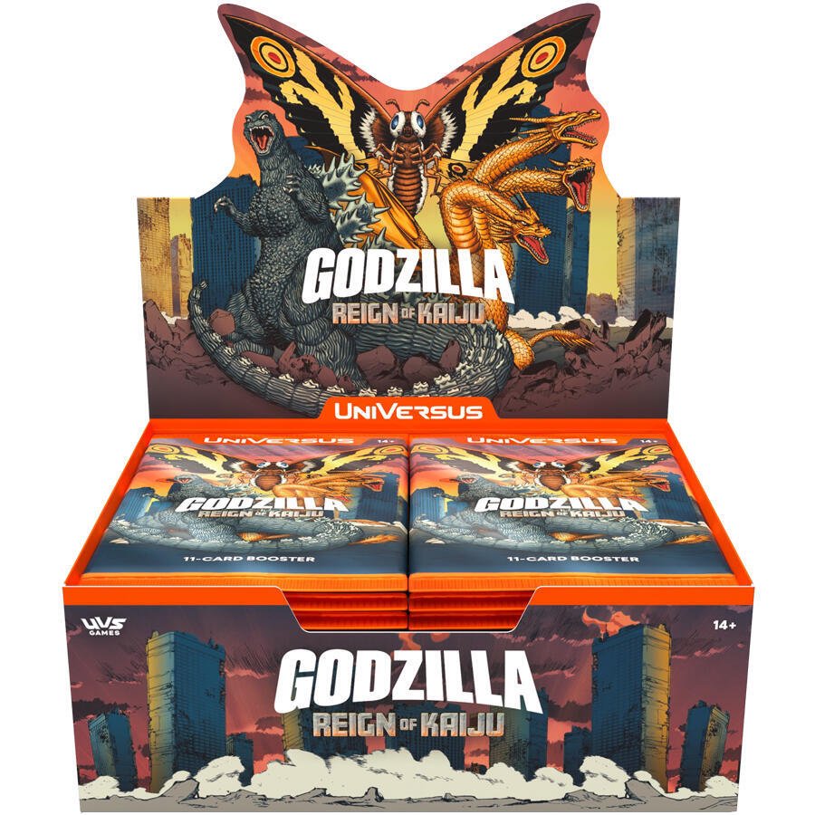UniVersus: Godzilla - Reign Of Kaiju Booster Box 2026 | TCG Collectible Card Game Booster Packs for Deck Building & Trading Cards