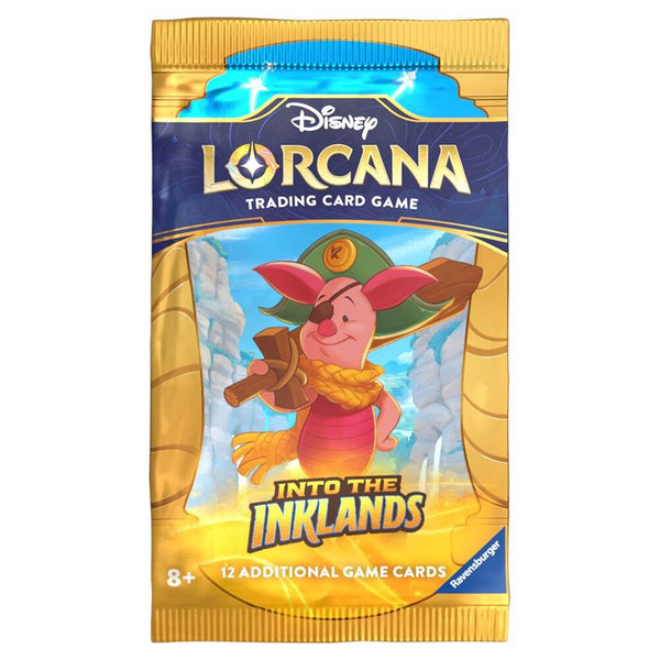 Ravensburger Disney Lorcana Into the Ink Lands booster pack of Disney trading cards