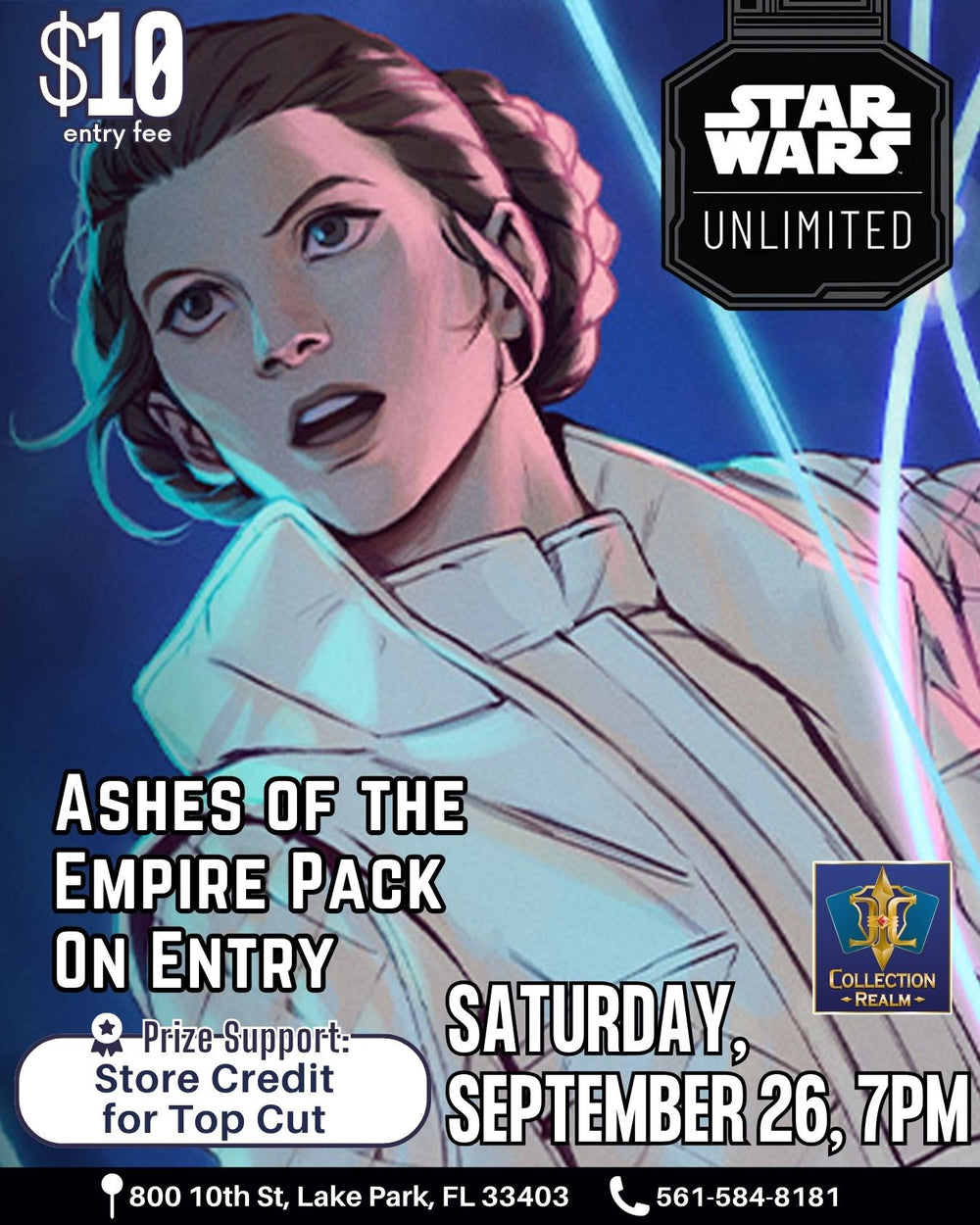Star Wars Unlimited TCG Tournament – September 26, 2026 (Saturday 7:00 PM)
