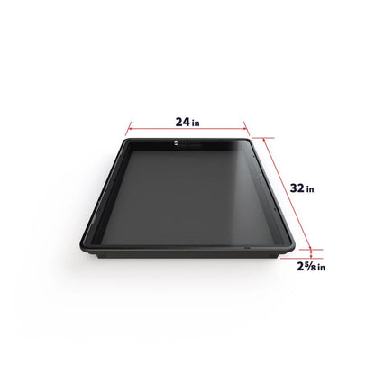 Zion Cases Horizontal Display Case with Riser, Tabletop Showcase with 1/4" Crystal Clear Acrylic Lid, Durable PP Basin, Collectible Display Case for Sports Cards, Coins, Jewelry & Memorabilia (PRE-ORDER)