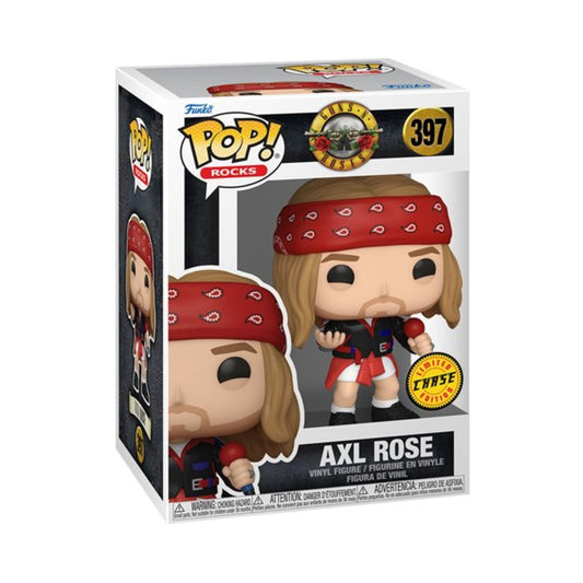 Axl Rose Funko Pop! Rocks Guns N Roses The Legendary Rock Star - Chase Limited Edition Vinyl Figure #397 with Window Display Box