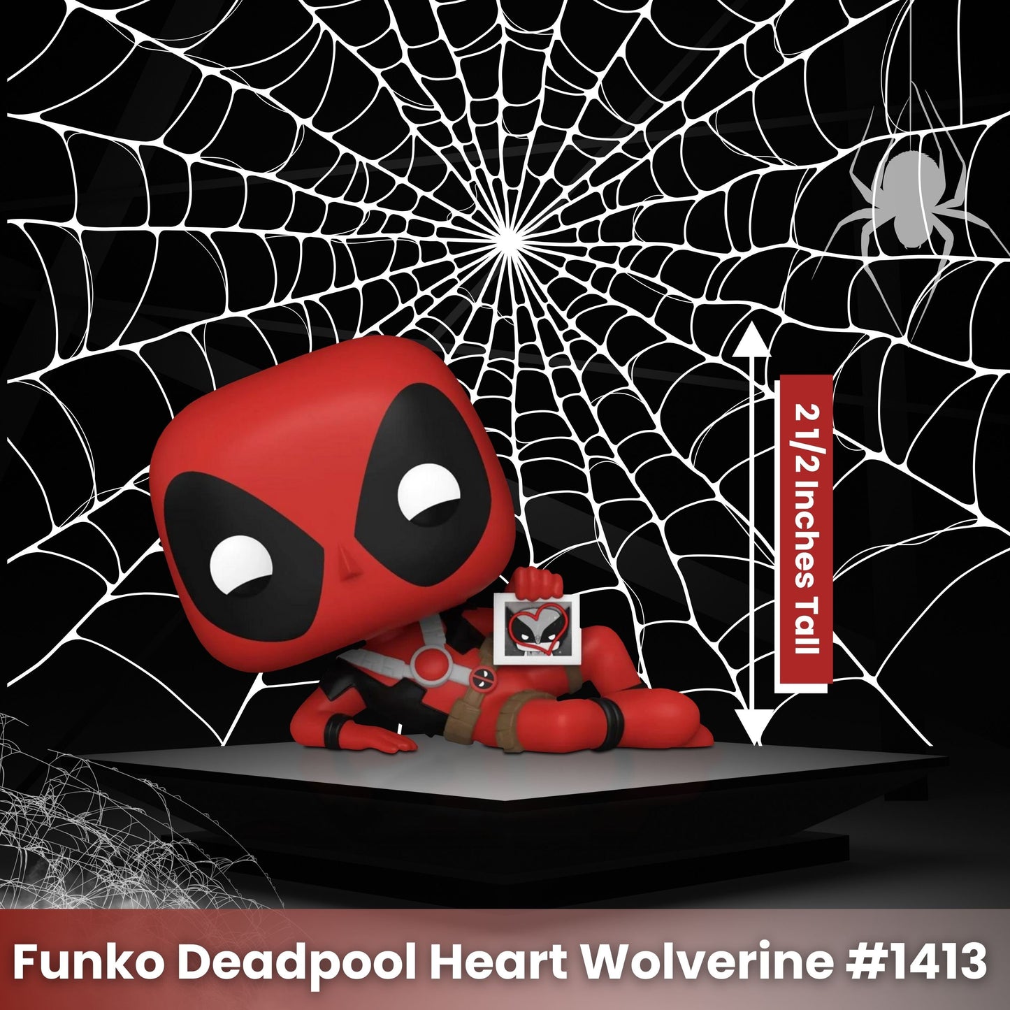 Deadpool Hearts Wolverine Funko Pop! Entertainment Earth Exclusive Limited Edition - Collectible Vinyl Figure #1413 with Window Display Box