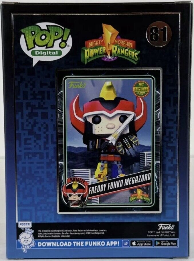 Funko POP Vinyl - Digital - Power Rangers - Freddy Funko Megazord - #81 LE 2400