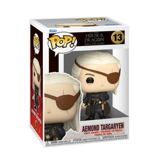 Aemond Targaryen Funko Pop! House of The Dragon - Approx. 3.9" Vinyl Figure # 13 with Display Box Protector Case