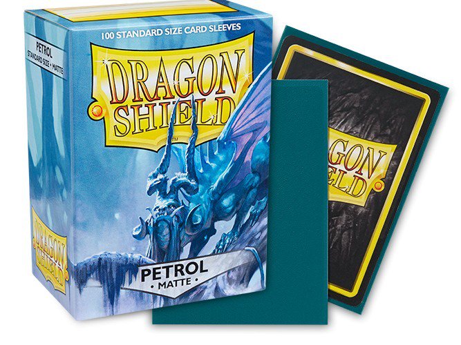 Dragon Shield Sleeves Matte Petrol 100CT Standard Size Card Sleeves for MTG, Pokémon, Lorcana, Flesh and Blood, Textured Matte Finish, Durable Protective Trading Card Sleeves (PRE-ORDER)