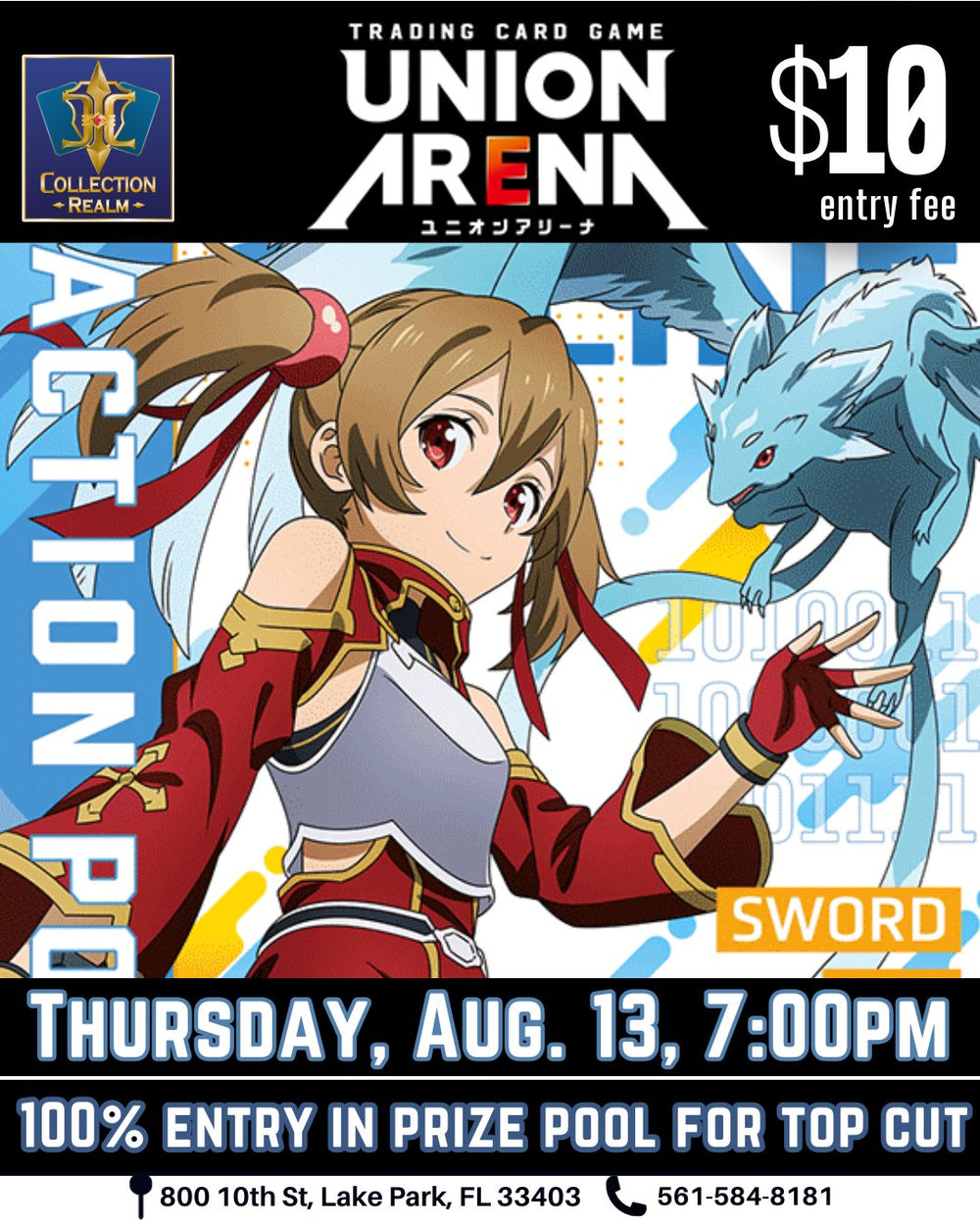 Union Arena TCG Tournament – August 13, 2026 (Thursday 7:00 PM)