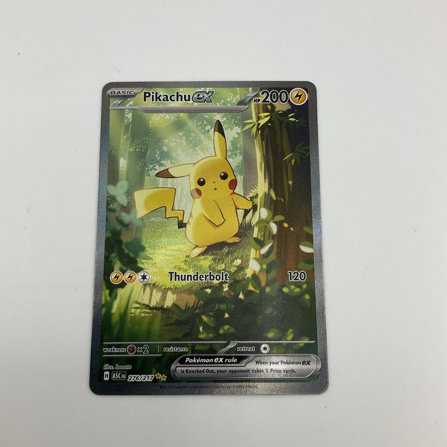 Ascended Heroes  Forest Pikachu Ex #276/217 NM SIR Pokemon Card