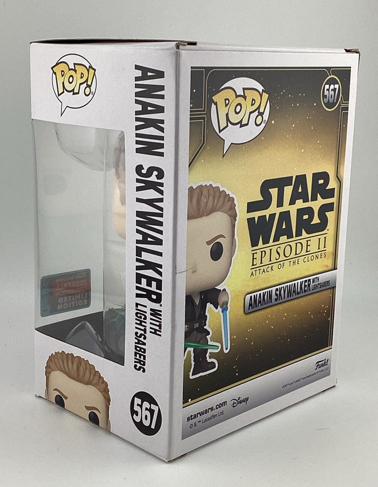 Funko Pop! Star Wars - Anakin Skywalker With Lightsabers 2022 Fall Con L.E #567
