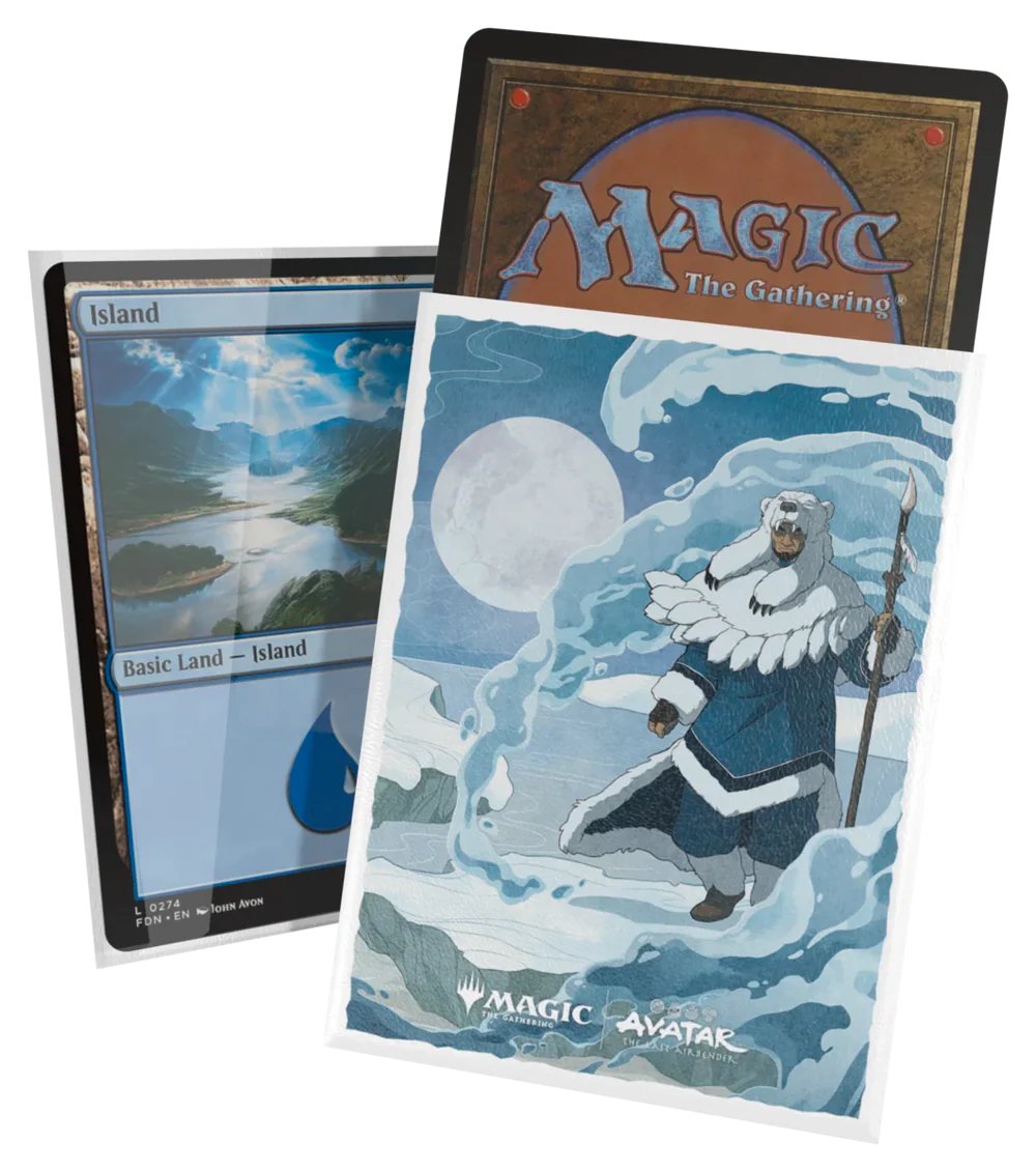 MTG Avatar The Last Airbender The Legend Of Kuruk themed trading card sleeves.