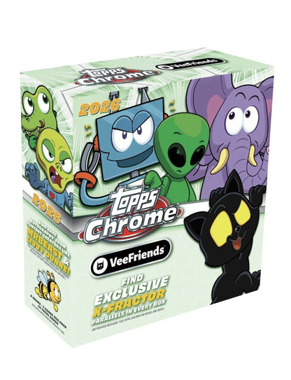 Topps Chrome 2026 VeeFriends Mega Box sealed trading card box