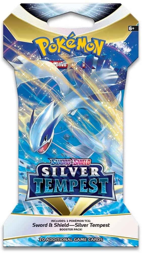 Pokemon TCG Sword and Shield Silver Tempest Sleeved Booster Pack Sealed Pokemon Cards