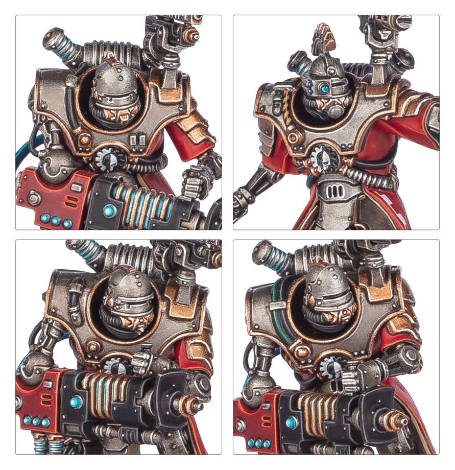 Warhammer 40,000 Adeptus Mechanicus Hastarii – 5 Plastic Miniatures, Build Exterminators or Fusiliers, Adeptus Mechanicus Heavy Weapons Squad for Warhammer 40K (PRE-ORDER)