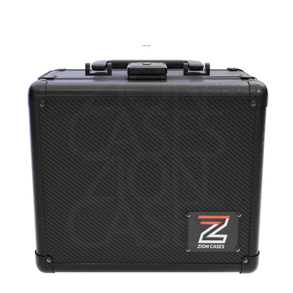 Zion Cases Slab Case 2 Row Carbon Fiber Black, Holds Up to 60 Slabs, High-Grade Foam Storage Case with Carbon Fiber Overlay, TSA-Approved Locks for Collectibles, Trading Cards and Travel (PRE-ORDER)