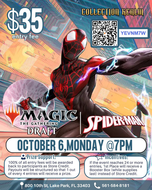 MTG Spider-Man Draft Tournament – Monday, October 6, 2025 at 7:00 PM