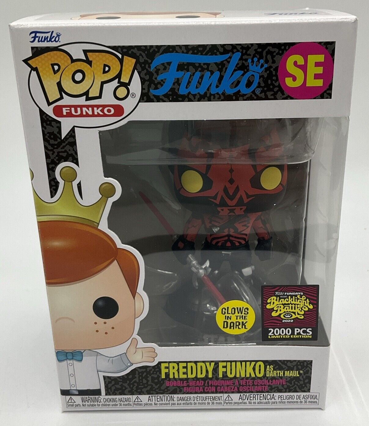 Funko Pop! Vinyl: Star Wars - Freddy Funko as Darth Maul (Glow) LE 2000
