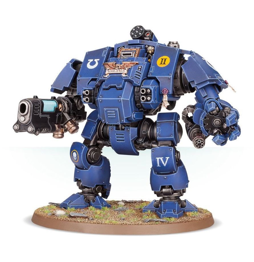 Warhammer 40,000 Space Marines Primaris Redemptor Dreadnought Kit – Multi-Part Plastic Model with Weapons Options, 90mm Base & Transfer Sheet – Highly Customizable Tabletop Miniature