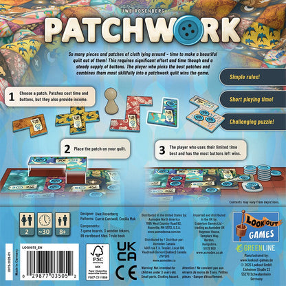 Patchwork Revised Edition Board Game (PREORDER - Release Date June 2026)