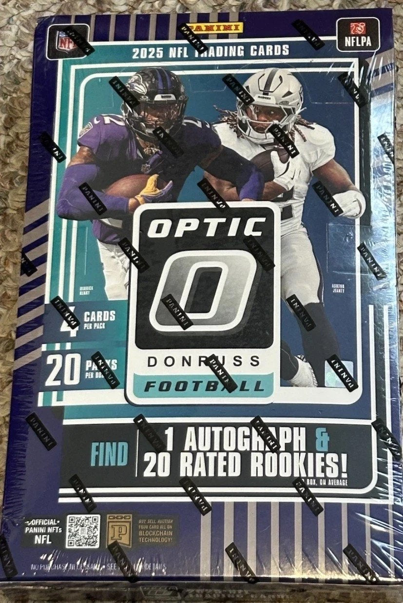 2025 Panini Donruss Optic Football Hobby Box, Factory Sealed NFL Trading Cards