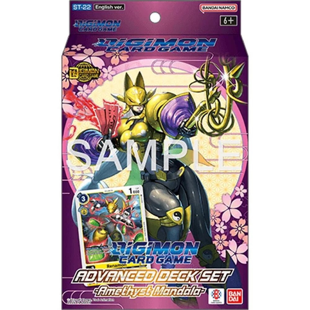 Digimon TCG Amethyst Mandala Advanced Starter Deck ST-22 [54 Cards]
