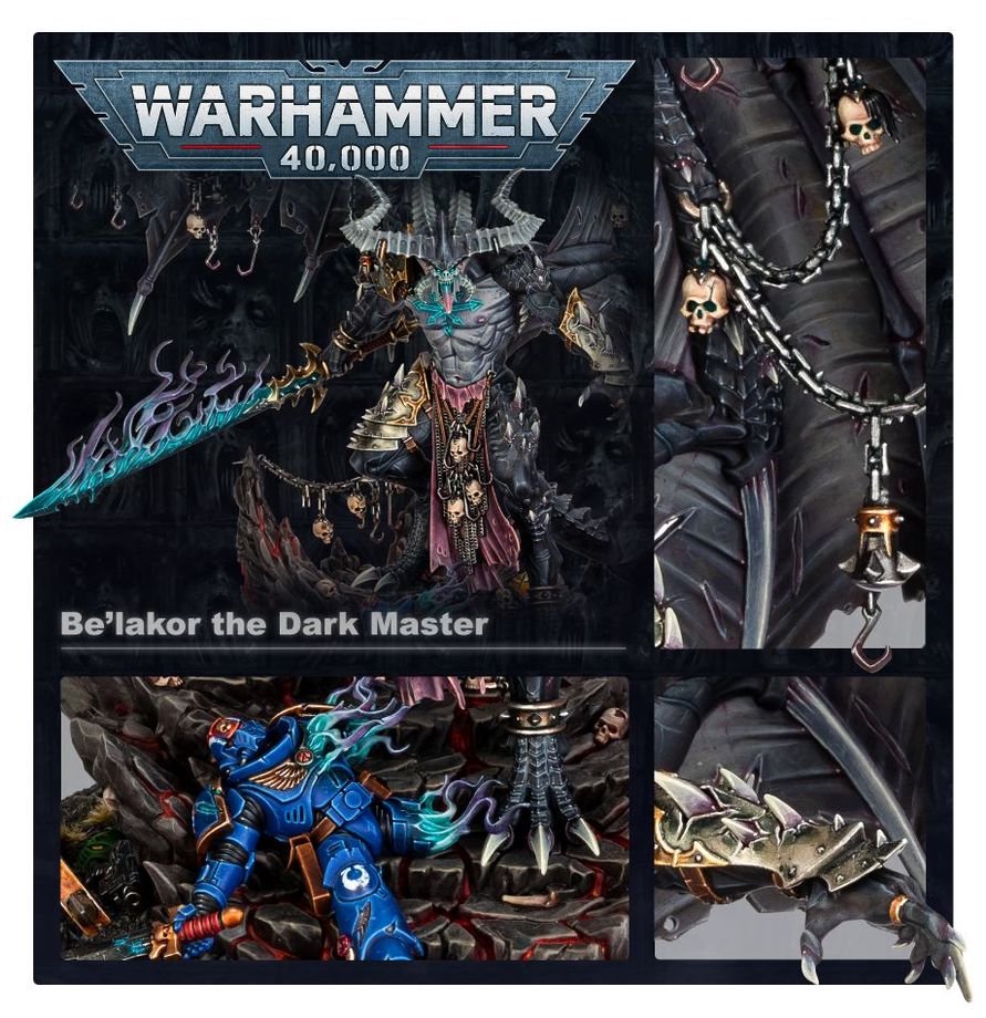Warhammer Age of Sigmar Be’lakor The Dark Master Miniature Model Kit – Chaos Daemon Prince Collectible Figure for Warhammer Age of Sigmar & Warhammer 40,000 (PRE-ORDER)
