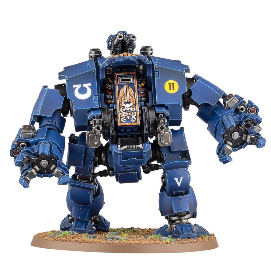 Warhammer 40K Space Marines Brutalis Dreadnought Kit – Melee Combat Walker Miniature, Highly Customisable Plastic Model, 131 Pieces, Citadel 90mm Base