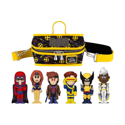 X-Men '97 Funko Soda! Marvel – 6-Piece Set of Approx. 4" Vinyl Figures in Collectible Soda Cans (Chance of 1 Chase Variant) with an 8" Cooler Bag