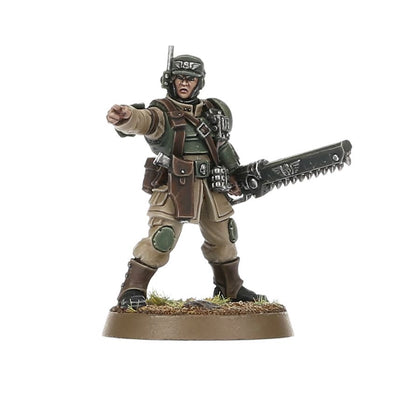 Warhammer 40,000 Astra Militarum Cadian Shock Troops – 10 Plastic Miniatures with Custom Weapons, 20+ Heads, Transfer Sheet & Bases for Astra Militarum Army Building (PRE-ORDER)