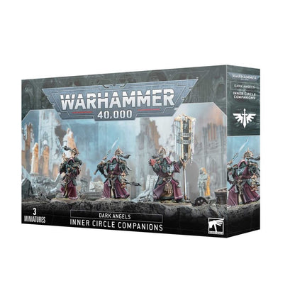 Warhammer 40K Dark Angels Inner Circle Companions – 3 Elite Melee Veterans Miniatures with Calibanite Greatswords, Customizable Poses & Transfer Sheet (PRE-ORDER)