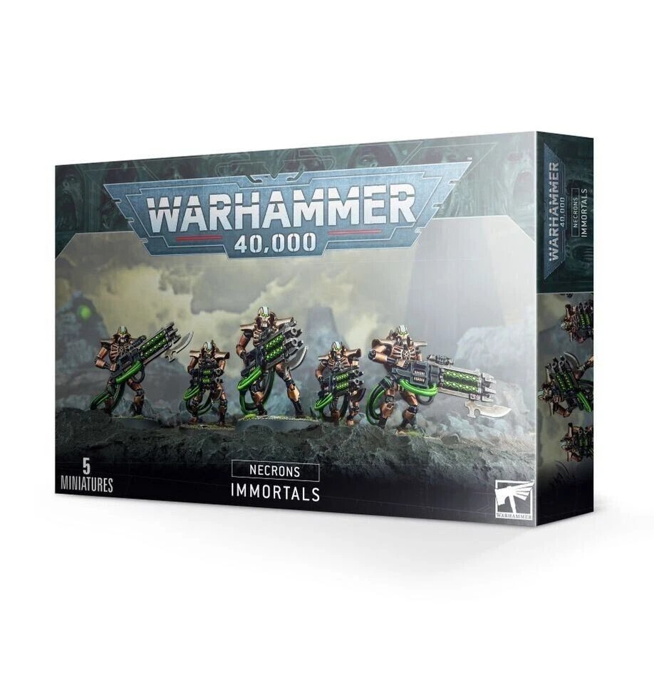 Warhammer 40K Necrons: Immortals Mini Figures - 5 Miniatures