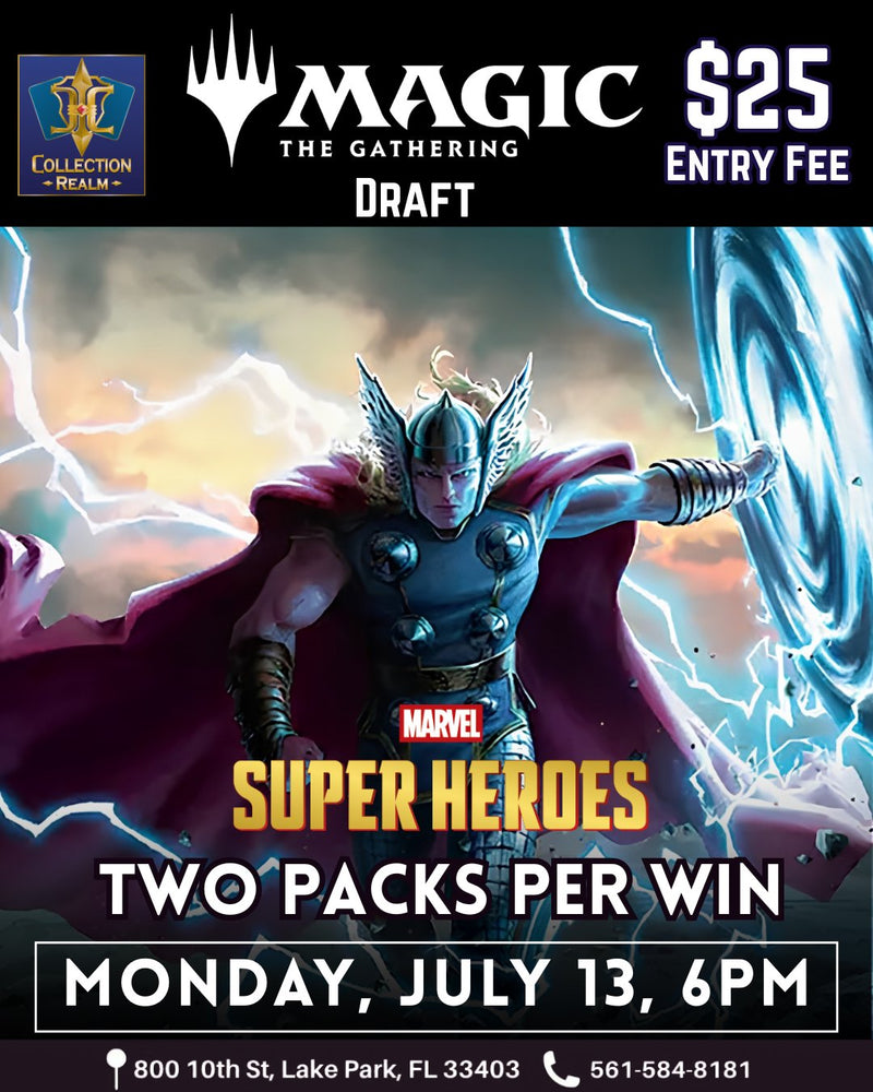 Magic: The Gathering Marvel Super Heroes Draft – July 13, 2026 (Monday 6:00 PM)
