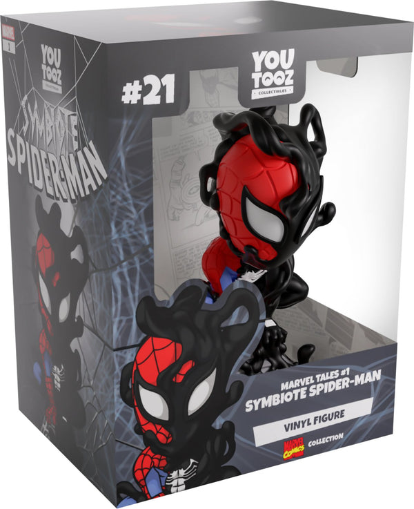 Marvel Tales #1 Symbiote Spider-Man Youtooz Spider-Man Collection - Approx. 4.9" Collectible Vinyl Figure #21 with Window Display Box