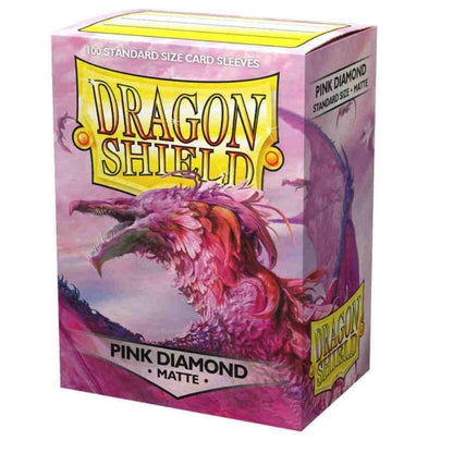 Dragon Shield durable matte card protector sleeves Pink Diamond color