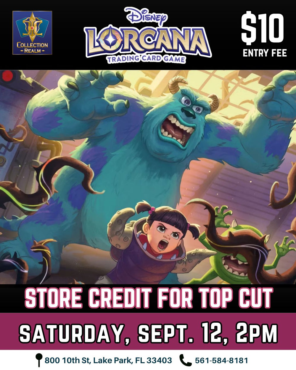 Disney Lorcana TCG Tournament – September 12, 2026 (Saturday 2:00 PM)