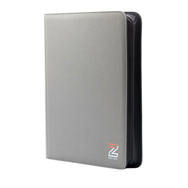 Zion Cases gray 9 pocket toploader trading card binder