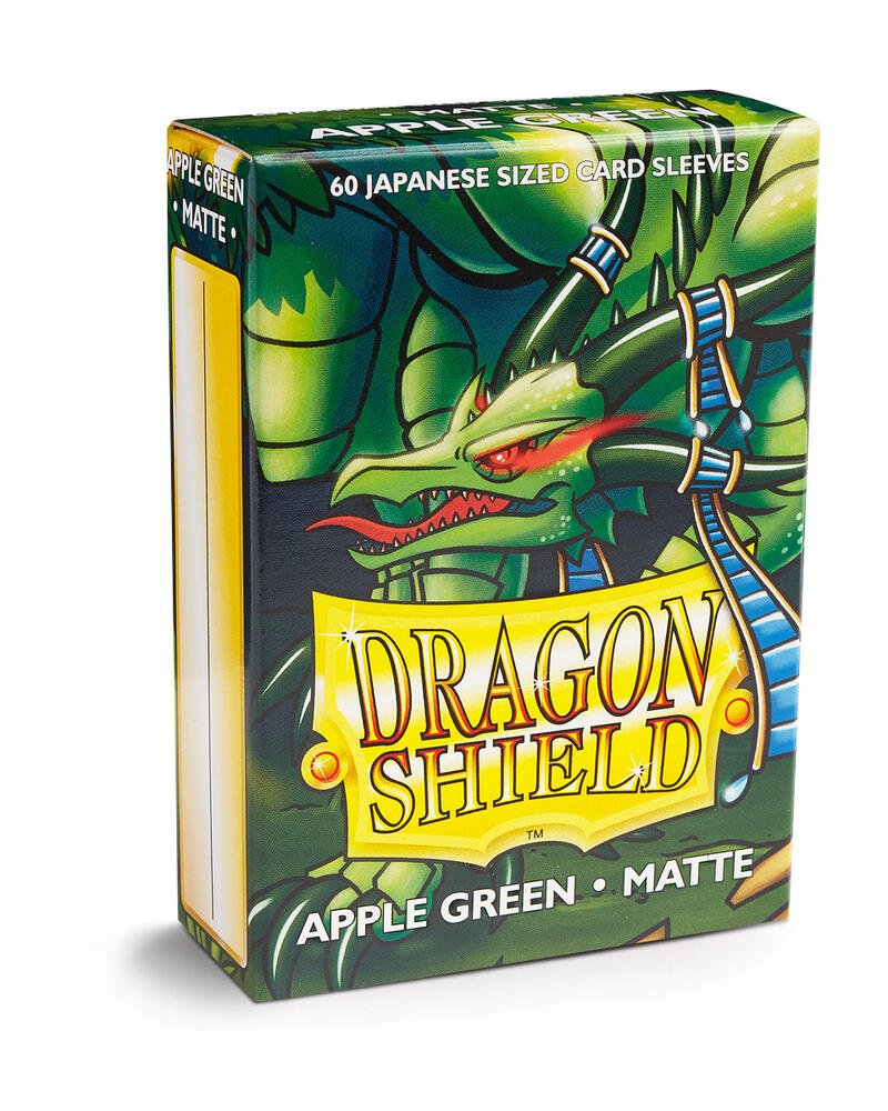 Dragon Shield Matte Japanese Size Card Sleeves - Apple Green 60ct – Trading Card Protection